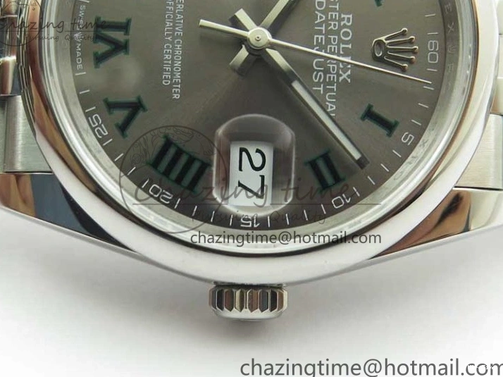 MiroTime 0420 Durable DateJust 36 SS 126200 BP Maker 1:1 Best Edition Gray Roman Dial on Jubilee Bracelet 2530